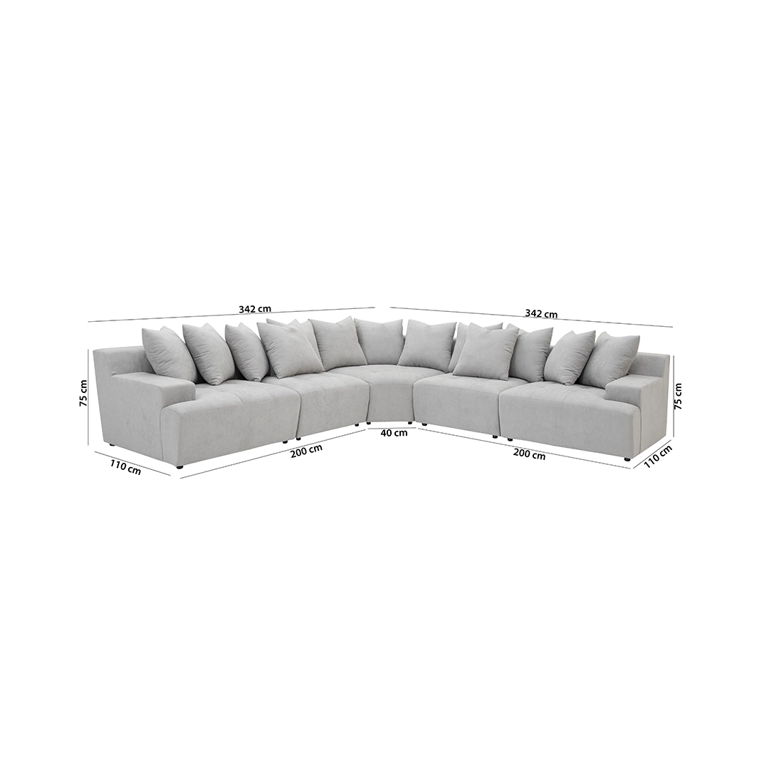 Fabric Sofa | Corner Sofa Bed Dubai | Fabric sofa DXB