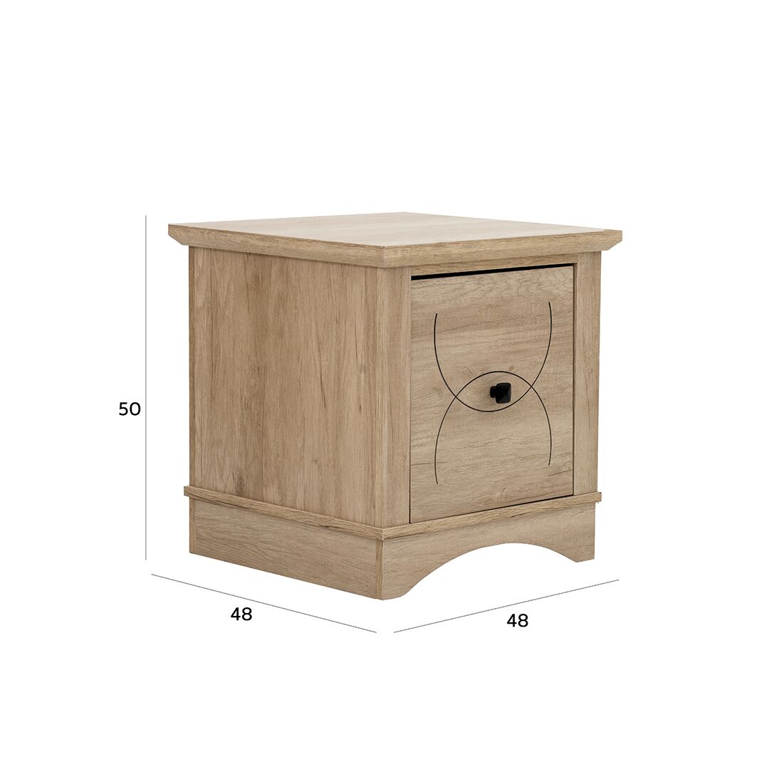 Tyrell End Table-Oak - Image 2