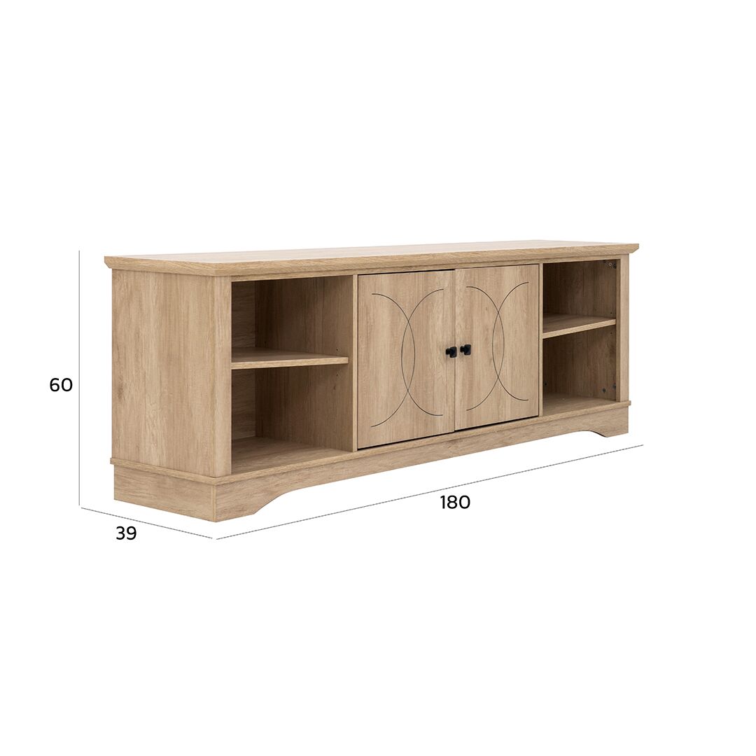 Tyrell Tv Unit-Oak - Image 2