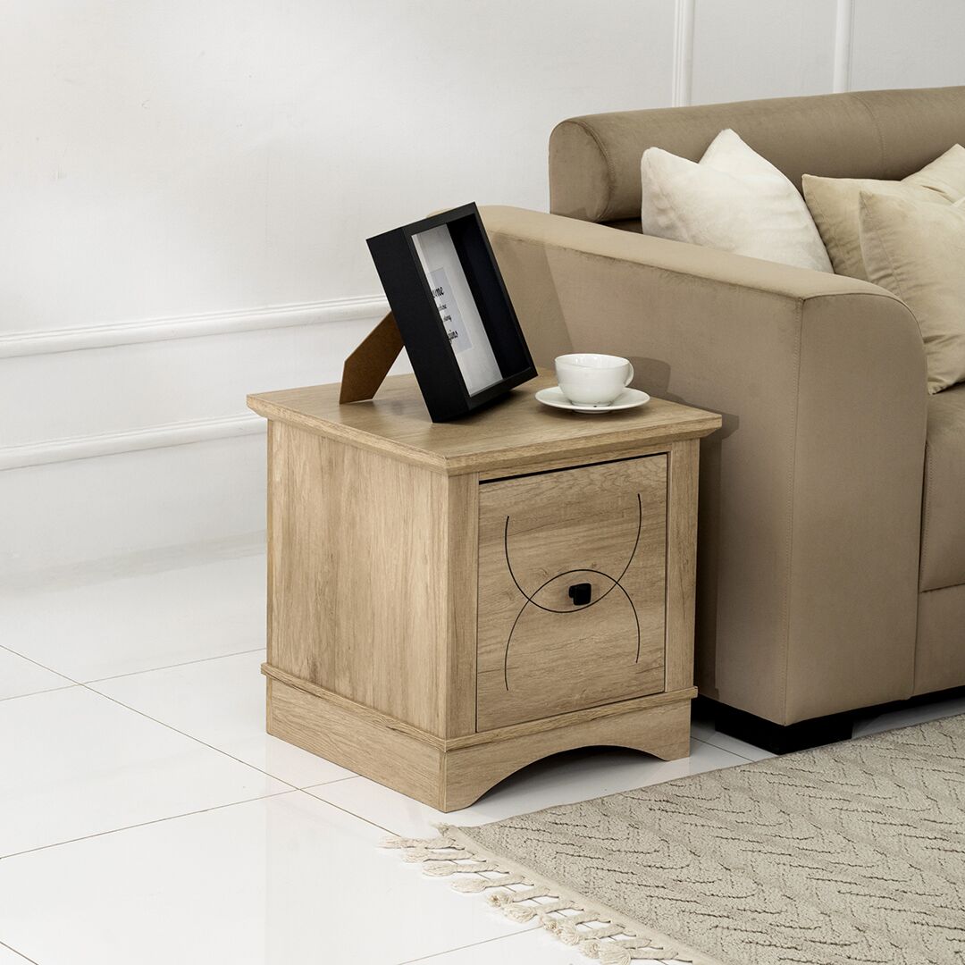 Tyrell End Table-Oak - Image 7