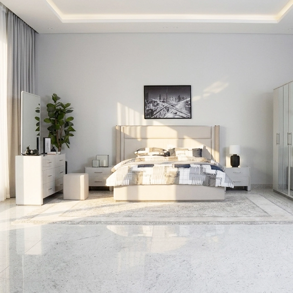 Nazario 6-Piece King Bedroom Set-180*200 cm - Image 2