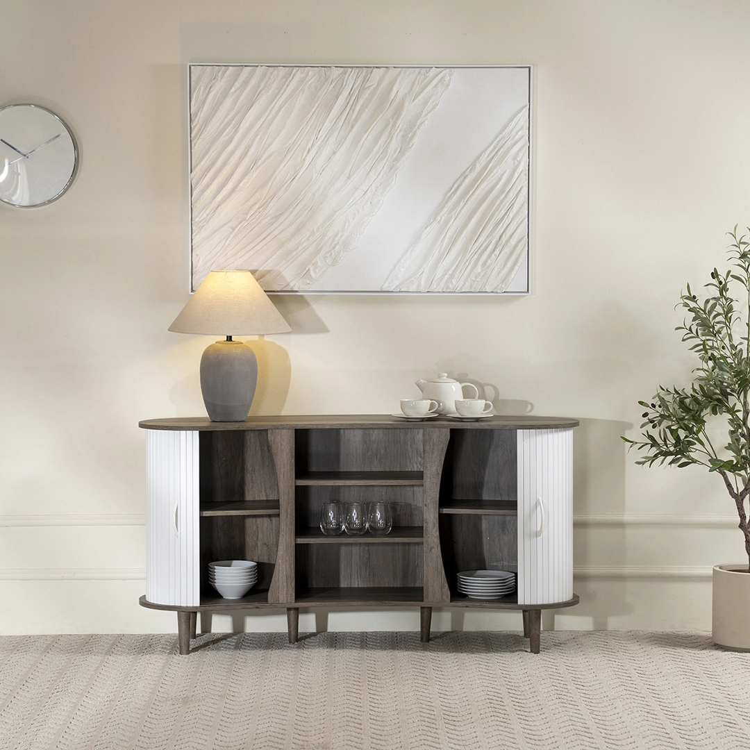 Curve Sideboard-Grey Oak - Image 5