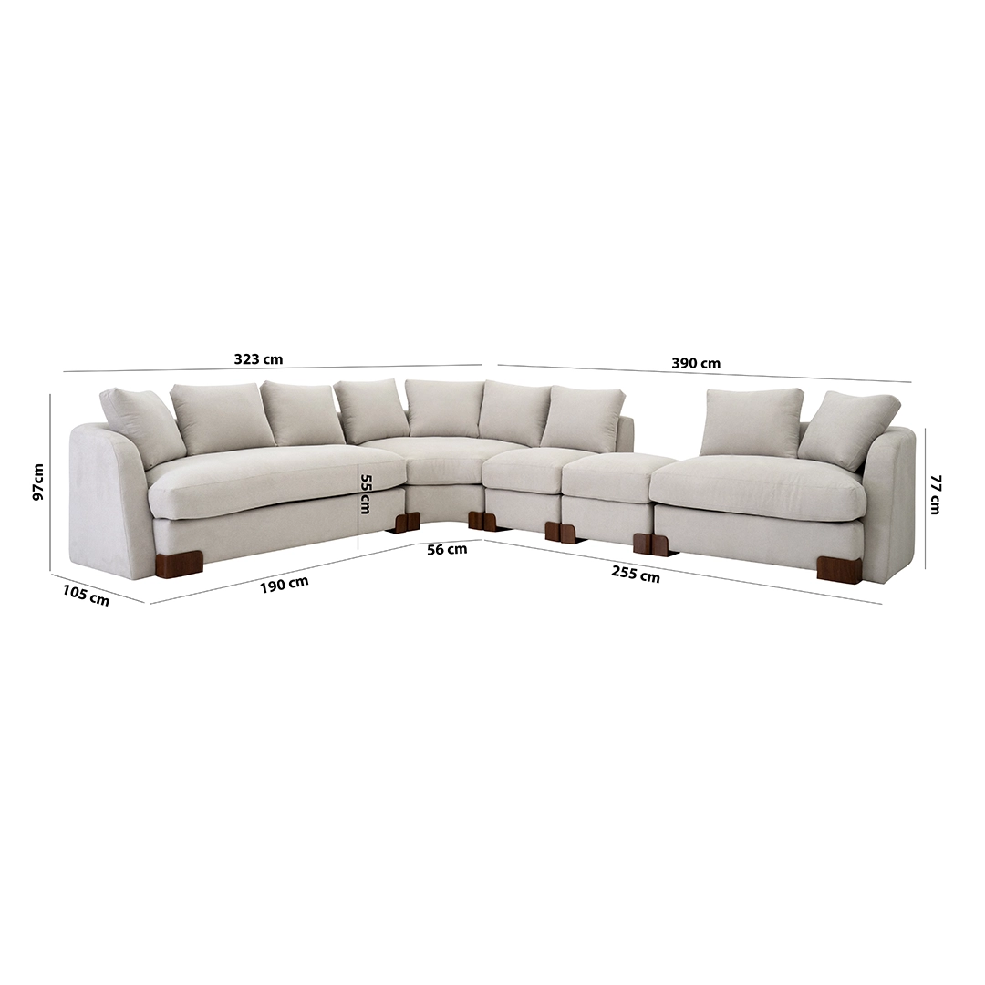 Eren 6-Seater Corner Sofa - Image 2