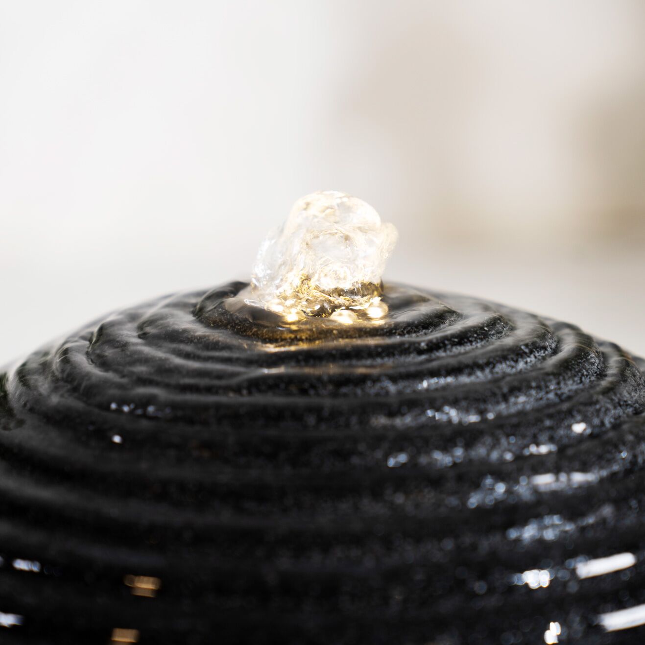 Serene Floating Orb Bowl Outdoor Fountain Black 45x45x48Cm - Image 6