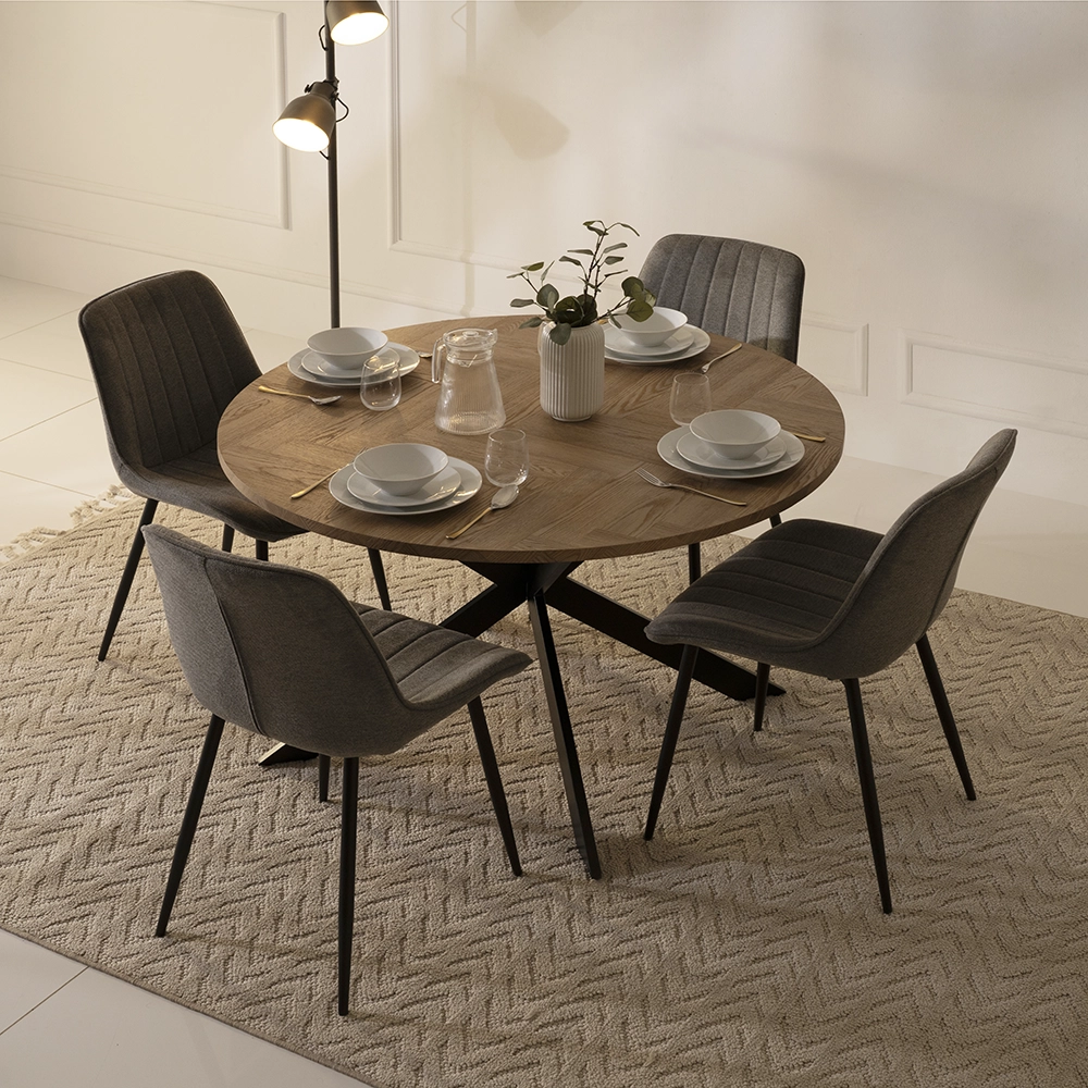 KAYA DINING SET 1+4 OAK GREY 1000 x 1000 x 100 02
