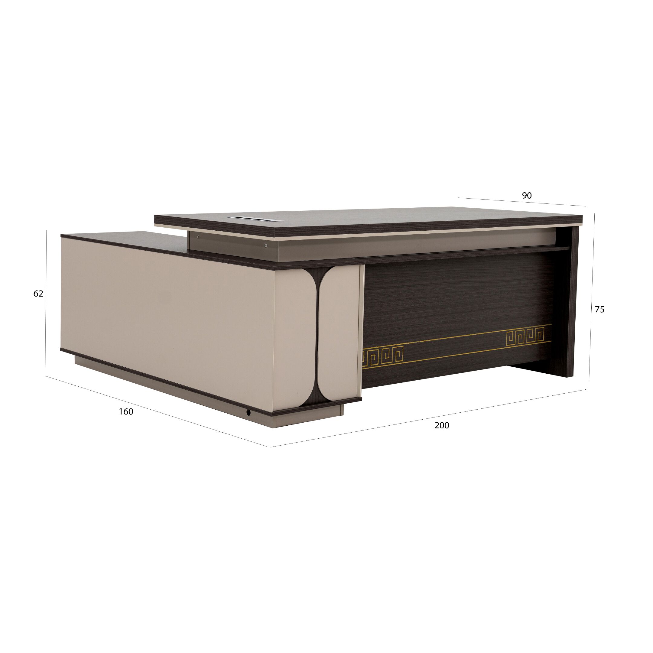 Nikola Office Table-200 CM - Image 11