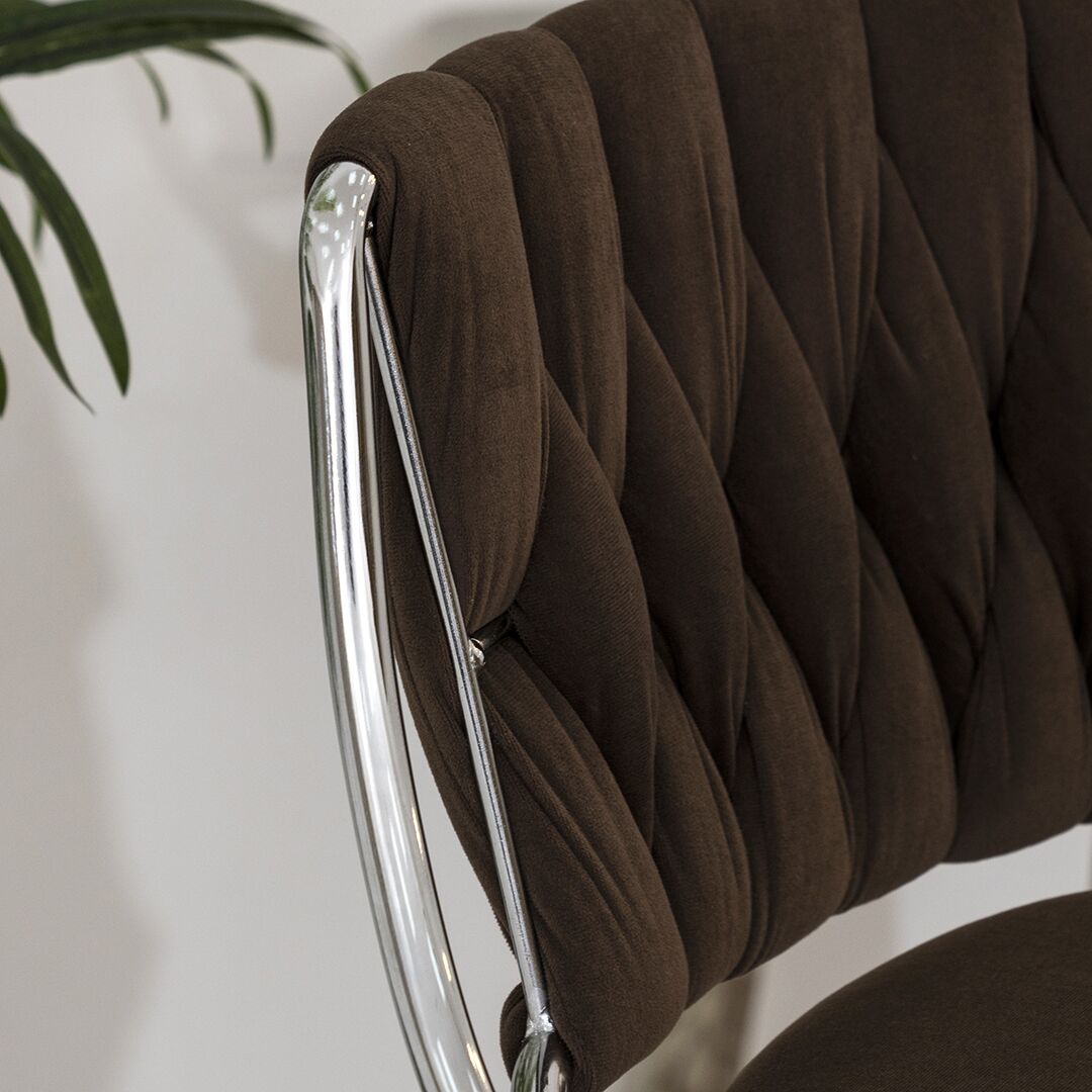 Neero Bar Chair-Dark Brown - Image 4