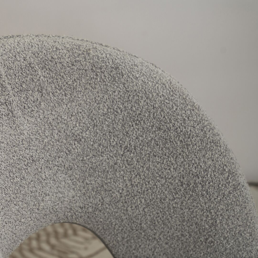 Cozy Swivel Dining Chair-Light Grey - Image 6