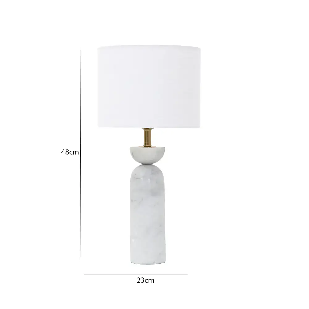 Avero marble table lamp 23x23x48cm - Image 2