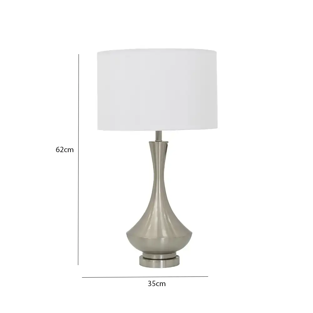 Avero metal table lamp silver 35x35x62cm - Image 2