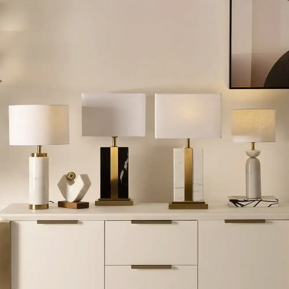 Avero marble table lamp 23x23x48cm - Image 5