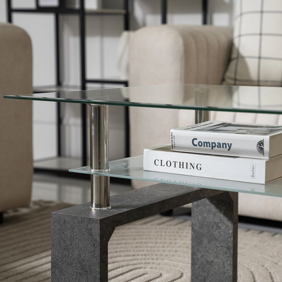 Lucas Coffee Table-Grey - Image 5