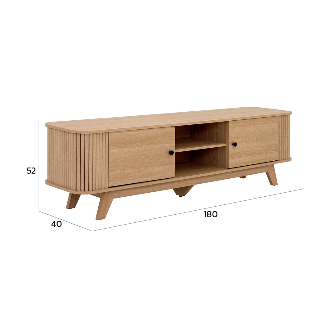 Moon Tv Unit-Oak - Image 2