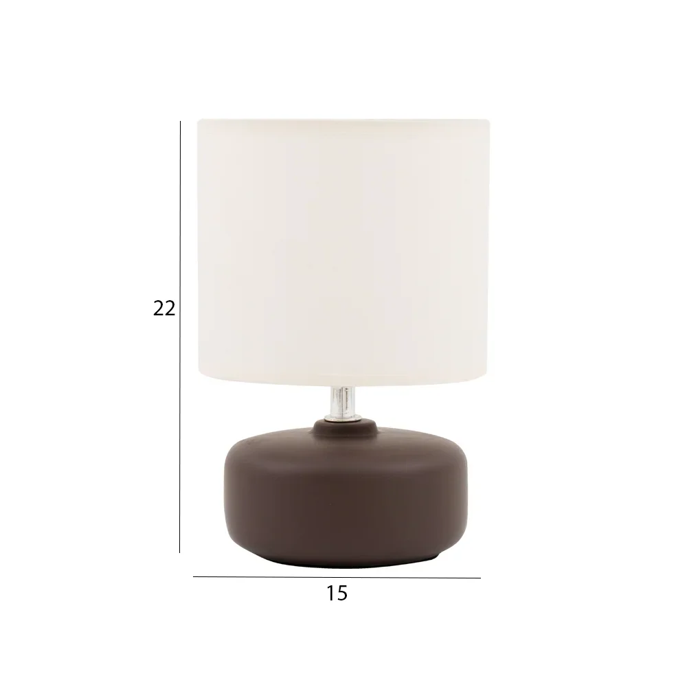 Tria ceramic table lamp 15x15x22cm - Image 2