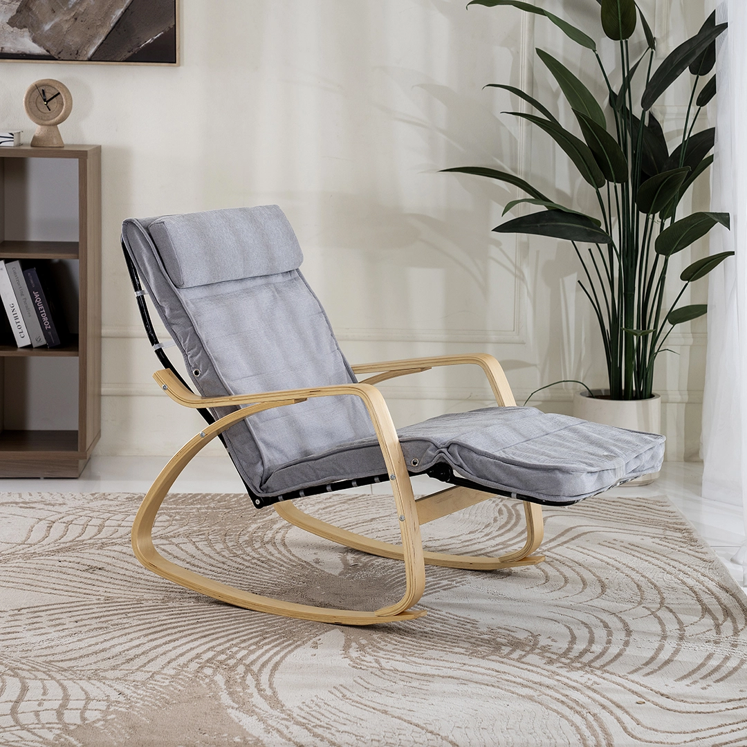 Kangbo Rocking Chair-Light Grey - Image 7