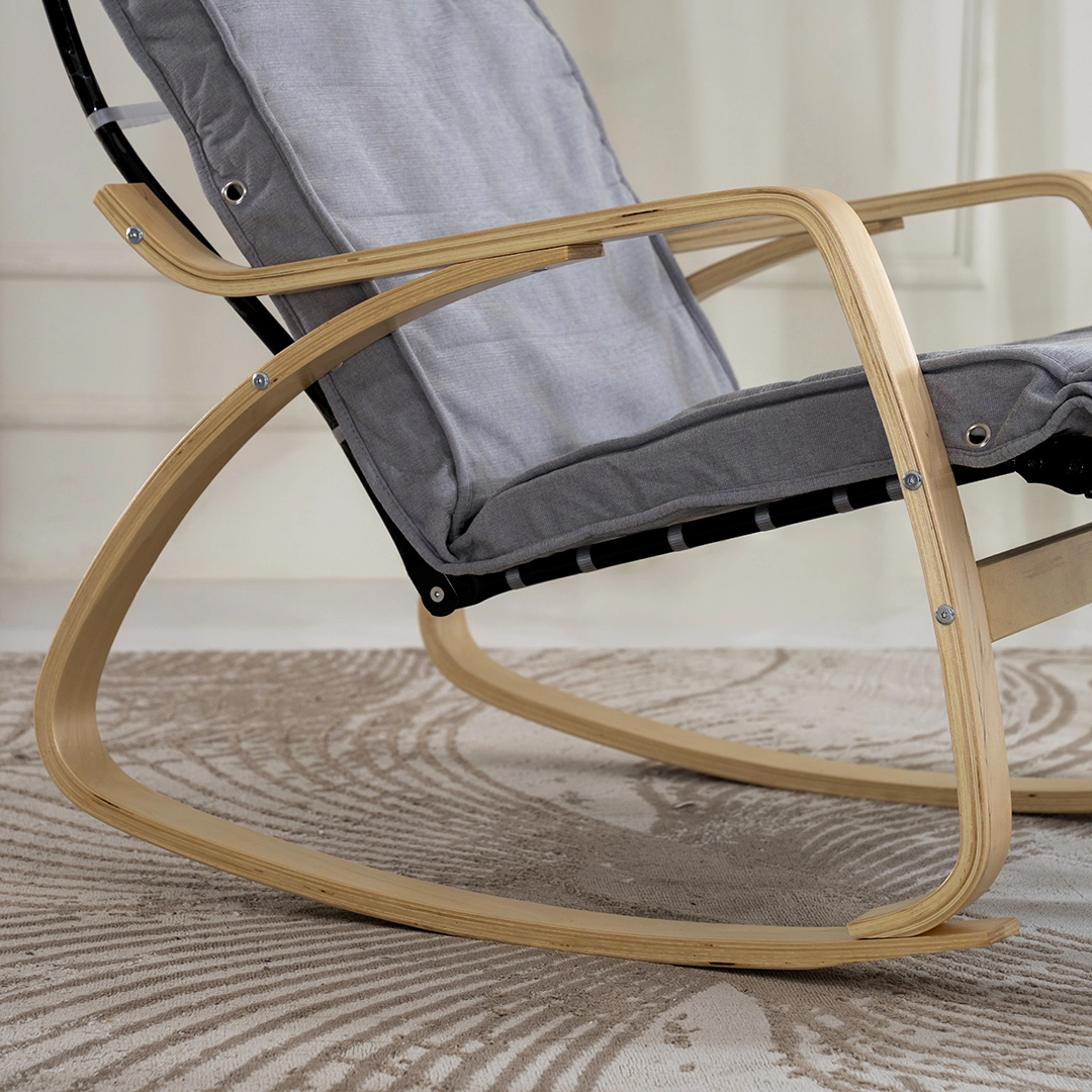 Kangbo Rocking Chair-Light Grey - Image 3