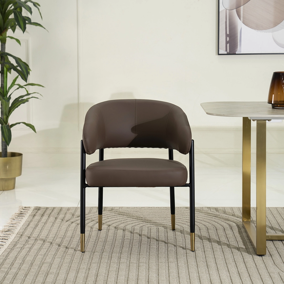 Olivia Dining Chair-Brown - Image 3
