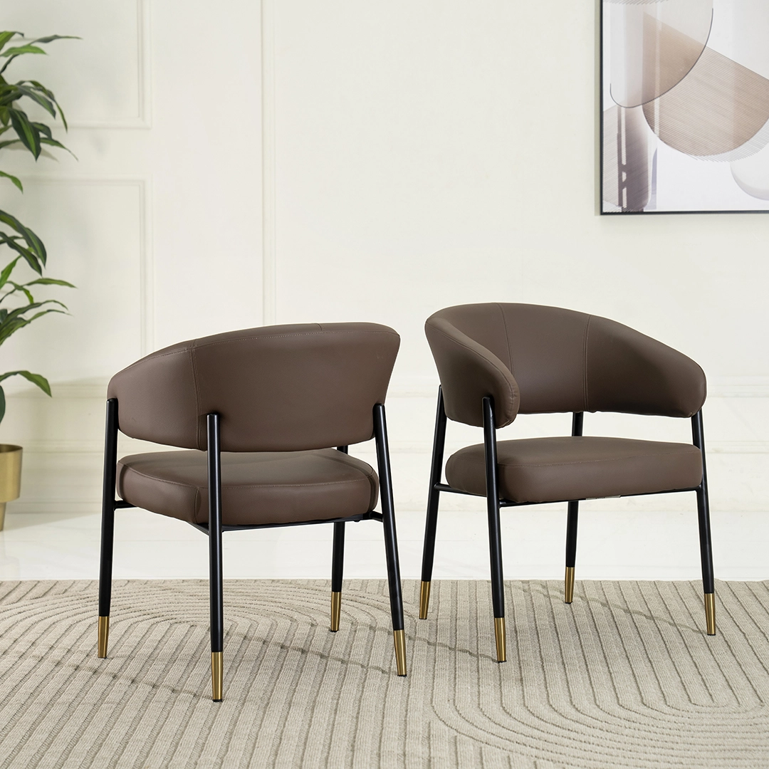 Olivia Dining Chair-Brown - Image 4