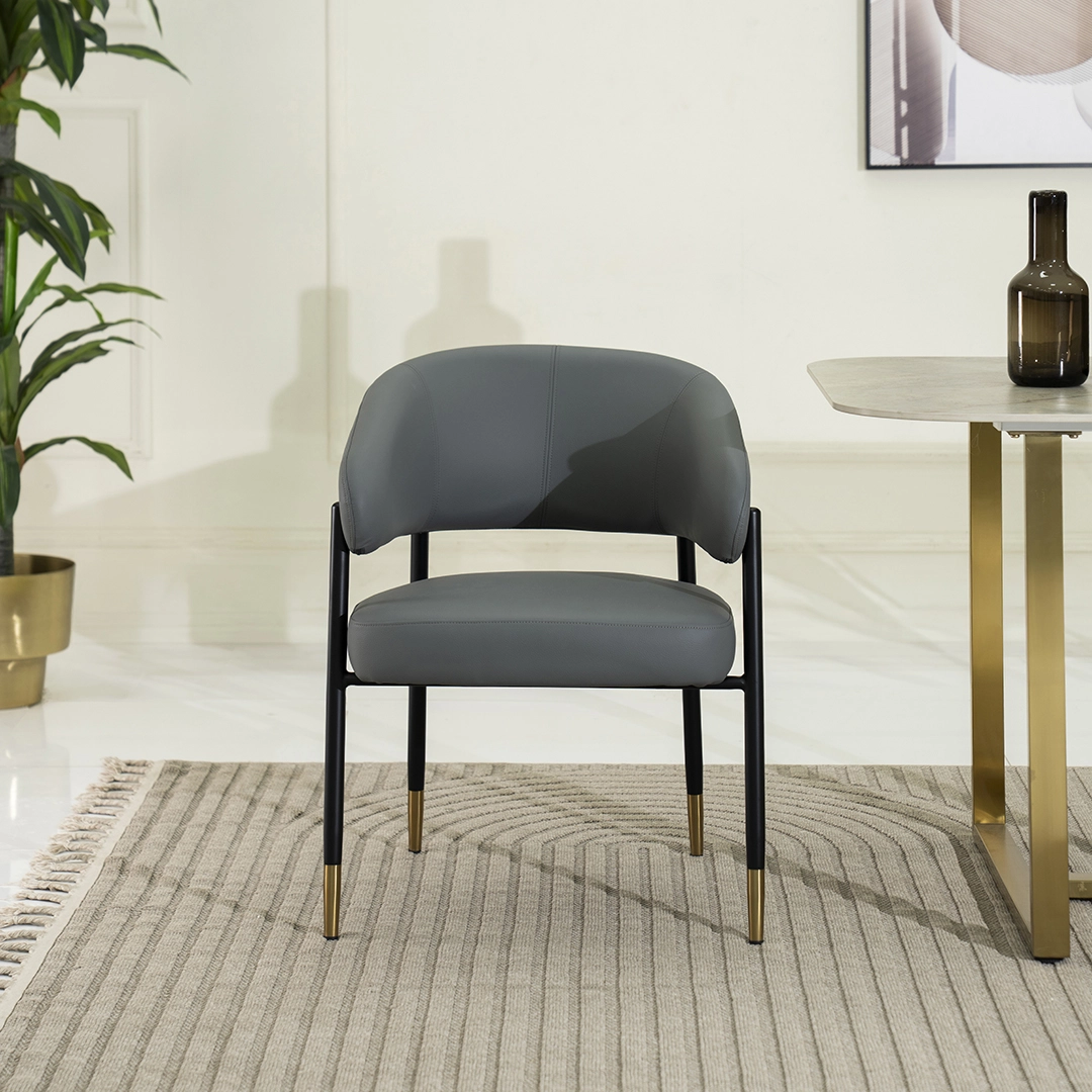 Olivia Dining Chair-Grey - Image 3