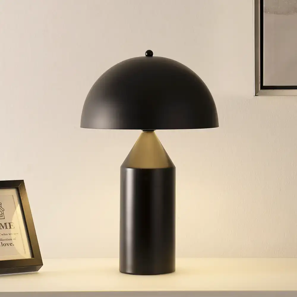 Avero metal table lamp black 30x30x45cm