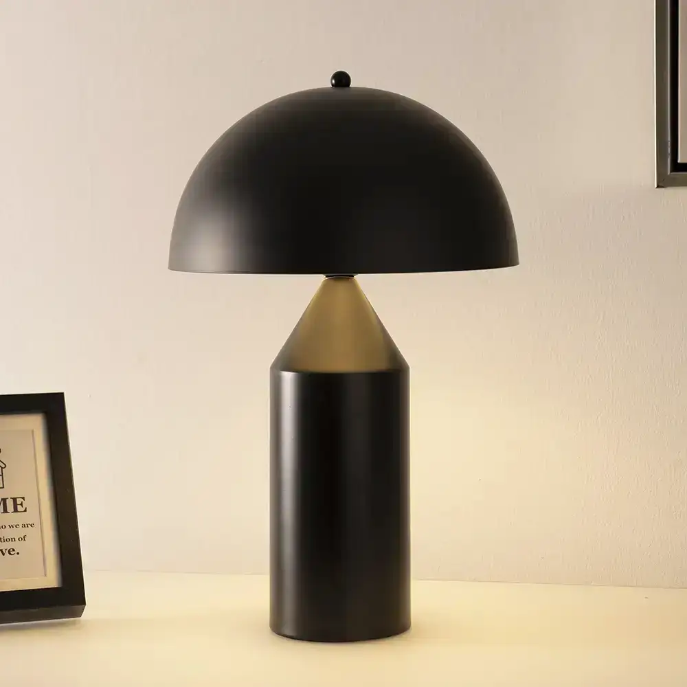 Avero metal table lamp black 30x30x45cm - Image 4
