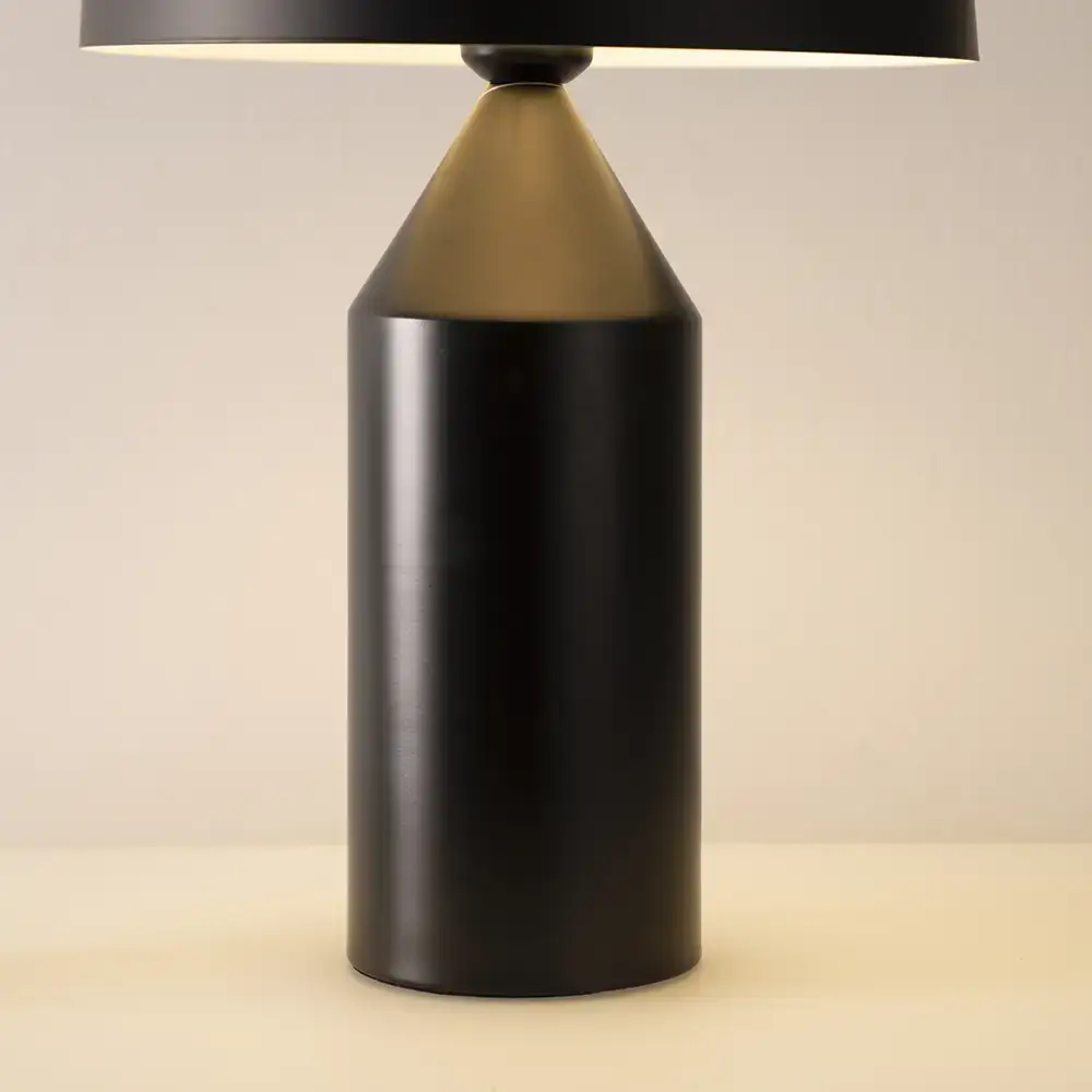 Avero metal table lamp black 30x30x45cm - Image 3