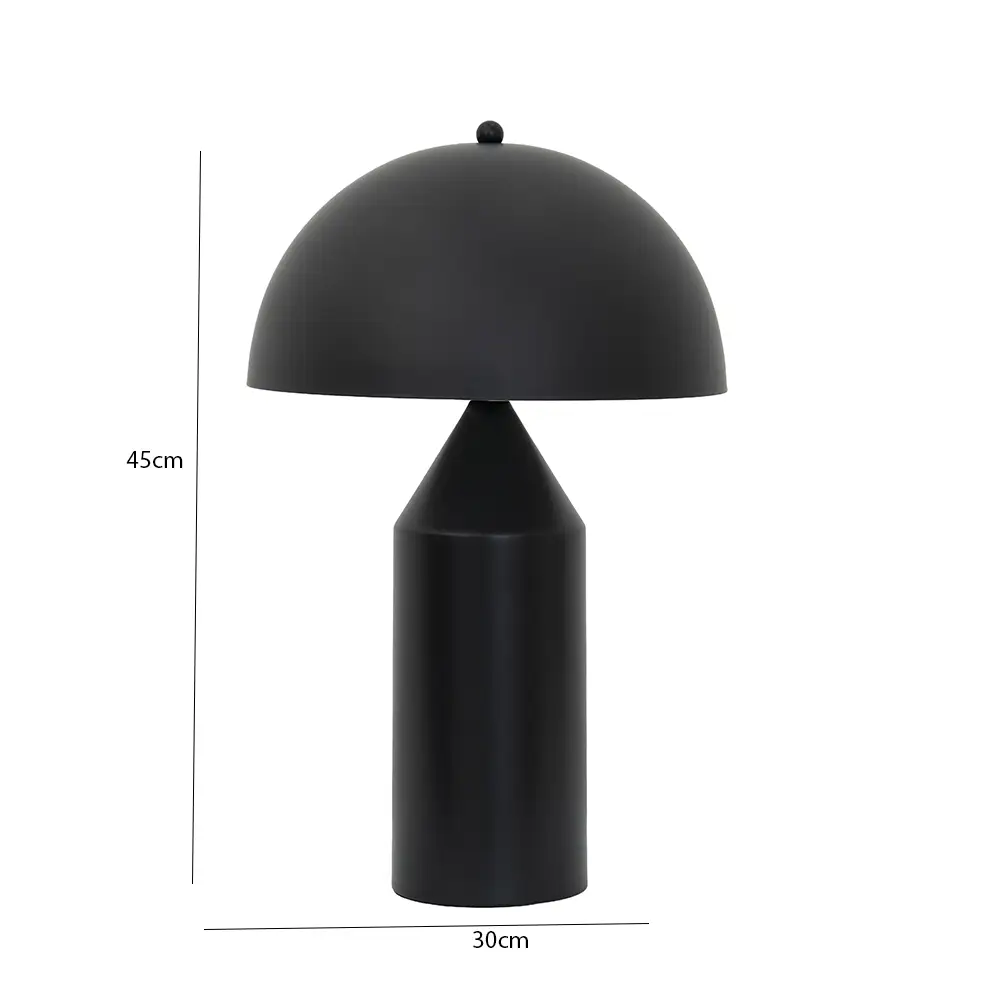 Avero metal table lamp black 30x30x45cm - Image 2
