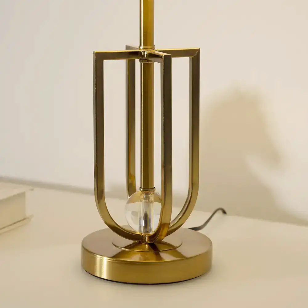 Avero metal table lamp gold 30x30x57cm - Image 4