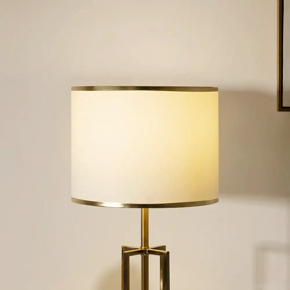 Avero metal table lamp gold 30x30x57cm - Image 3