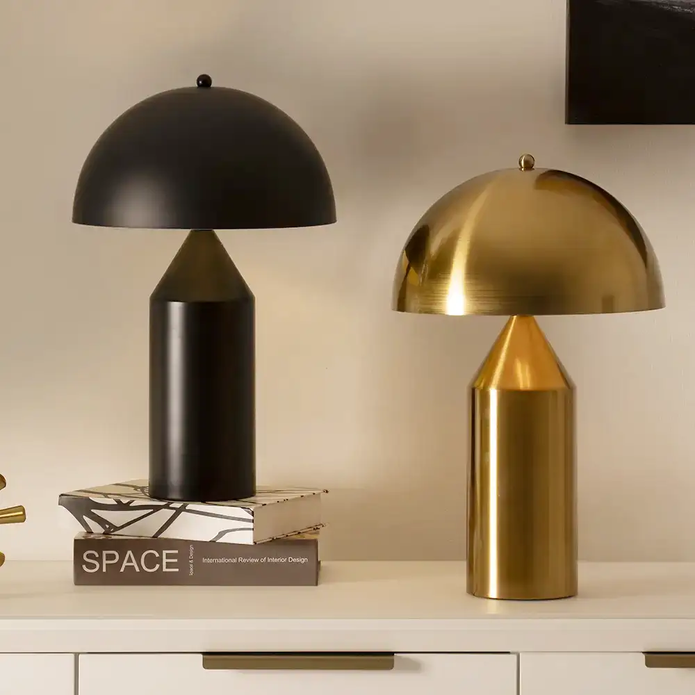 Avero metal table lamp black 30x30x45cm - Image 5