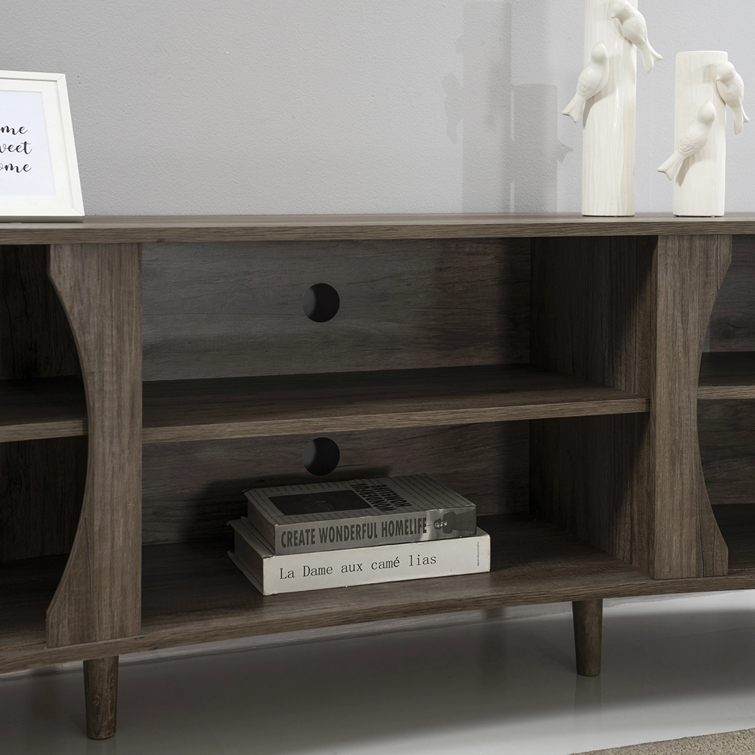 Curve Tv Unit-Grey Oak - Image 4