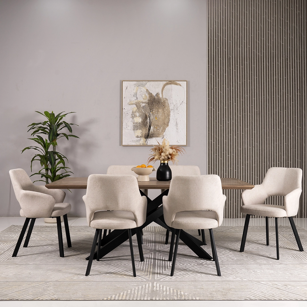 Tom 6-Seater Dining Set - Image 4