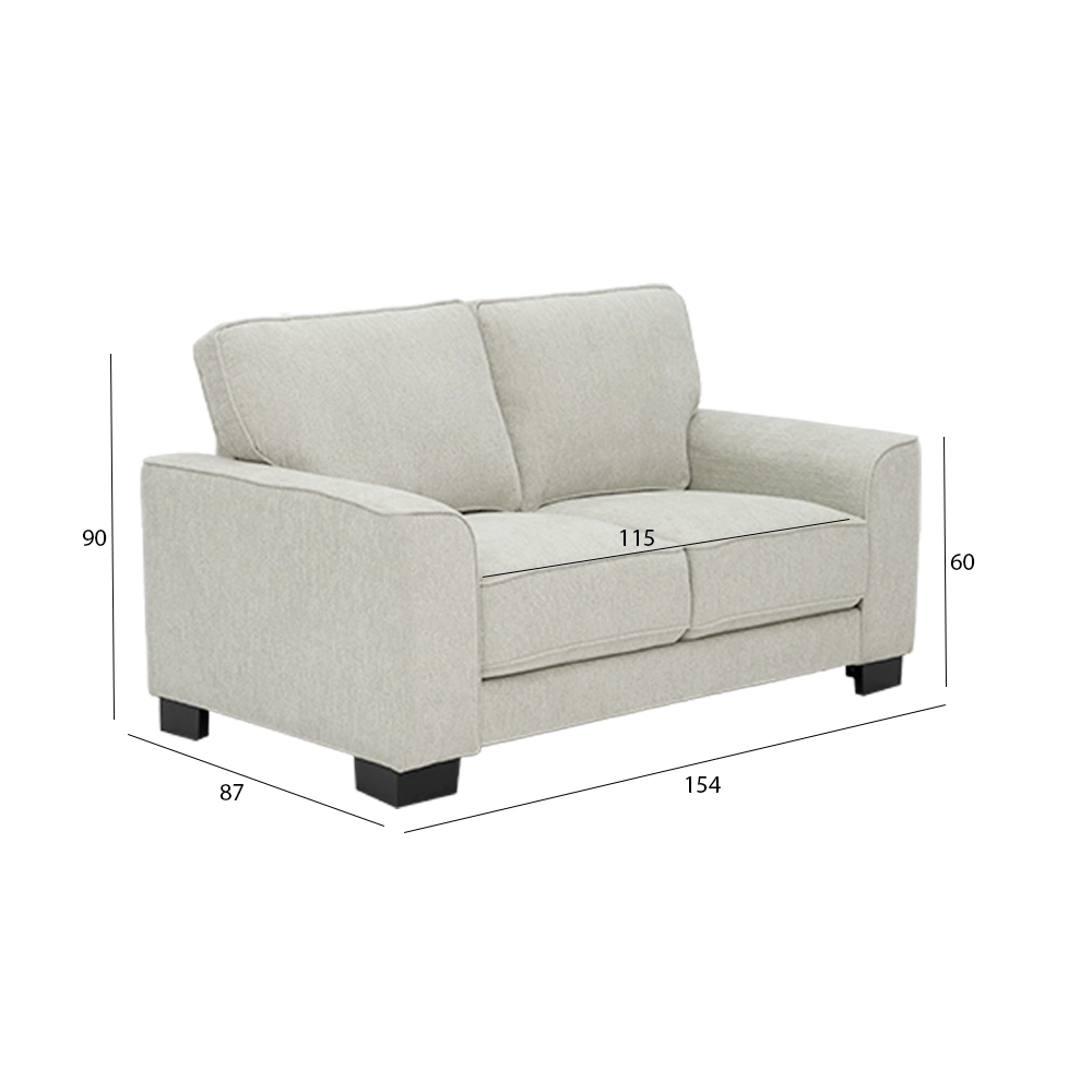 Zendaya 6-Seater Sofa Set-Off White - Image 3