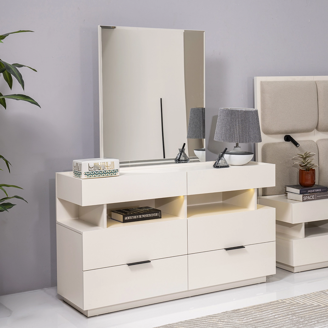 Angelita 6-Piece King Bedroom Set-180*200 cm - Image 14