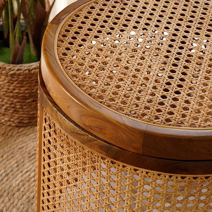 Country Box Circle-Rattan Top - Image 4