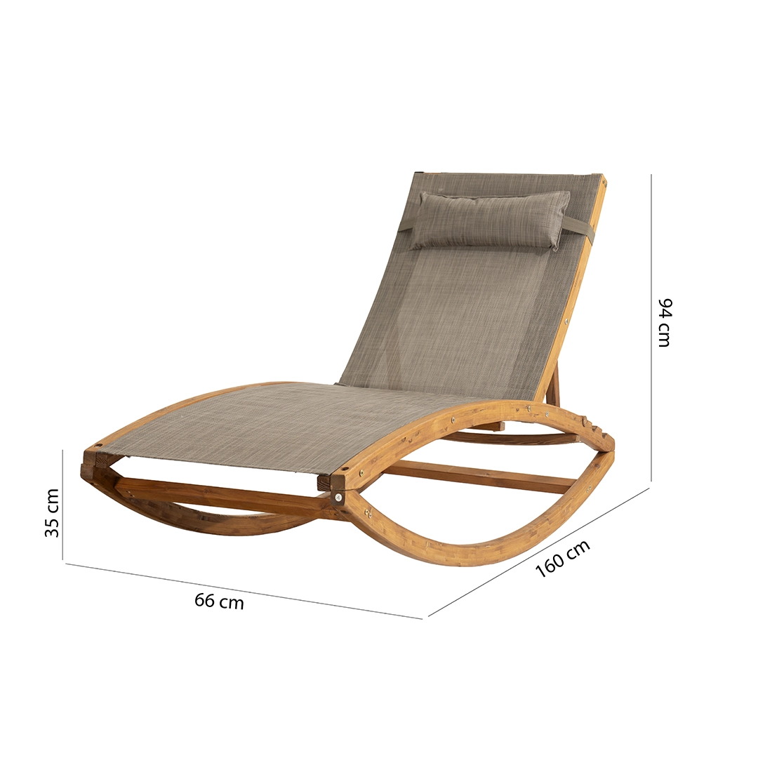 Martini Rocking Sun Lounger - Image 2