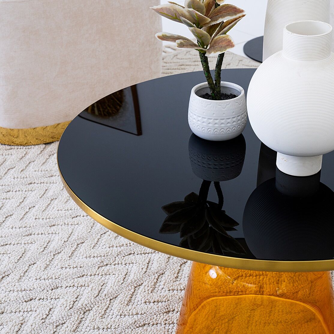 Lotus Coffee Table-Set of 2 - Image 4