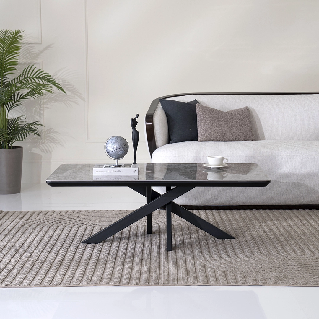Florence Center Table-Grey/Black - Image 5