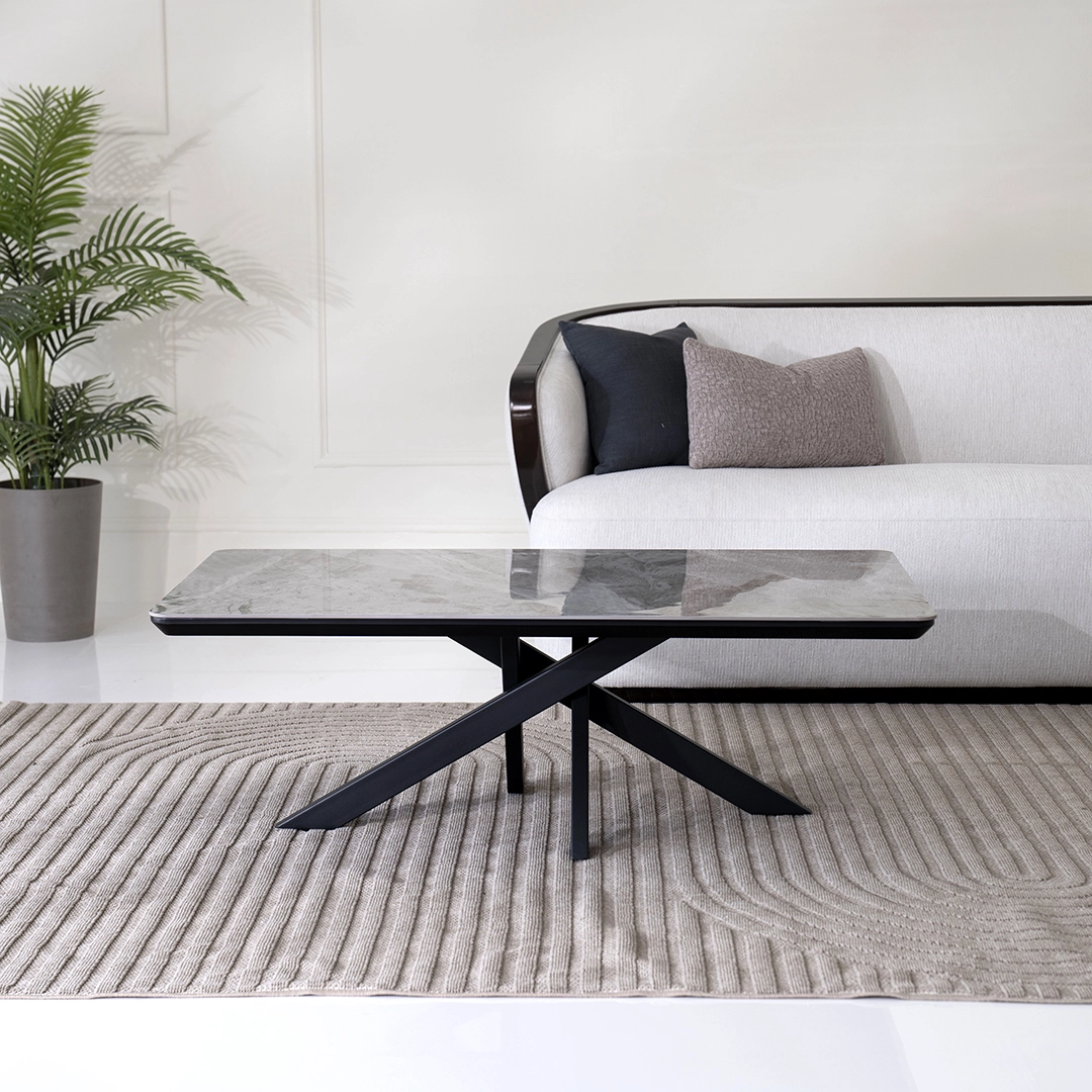 Florence Center Table-Grey/Black - Image 6