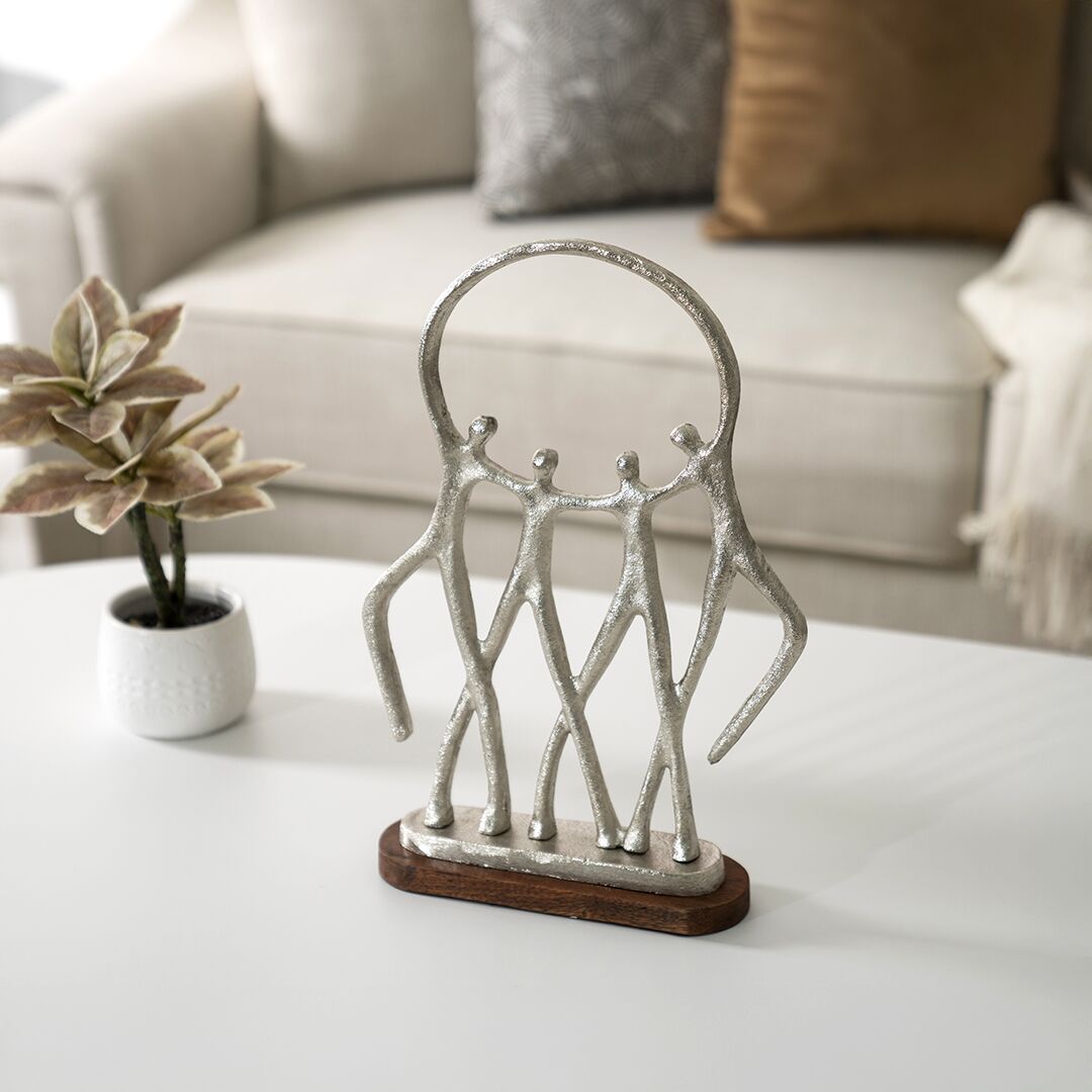 Casa Metal wood accent Nickle 26x7x38.5CM - Image 3