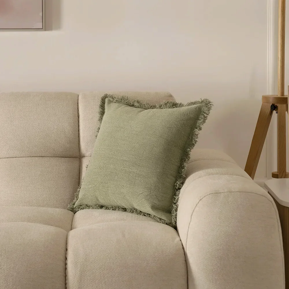 Heston stonewash Green cushion 45x45 cm - Image 5