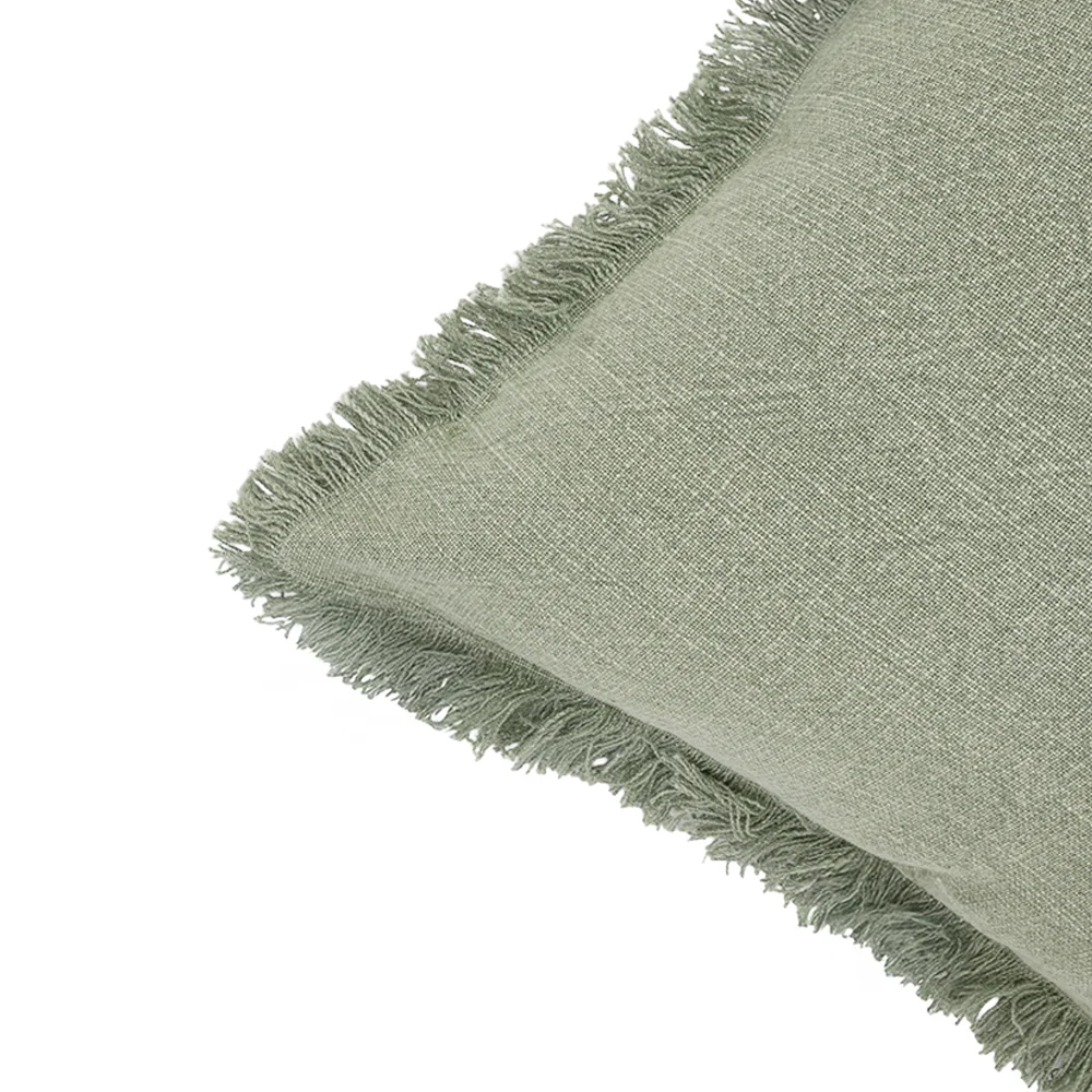 Heston stonewash Green cushion 45x45 cm - Image 3