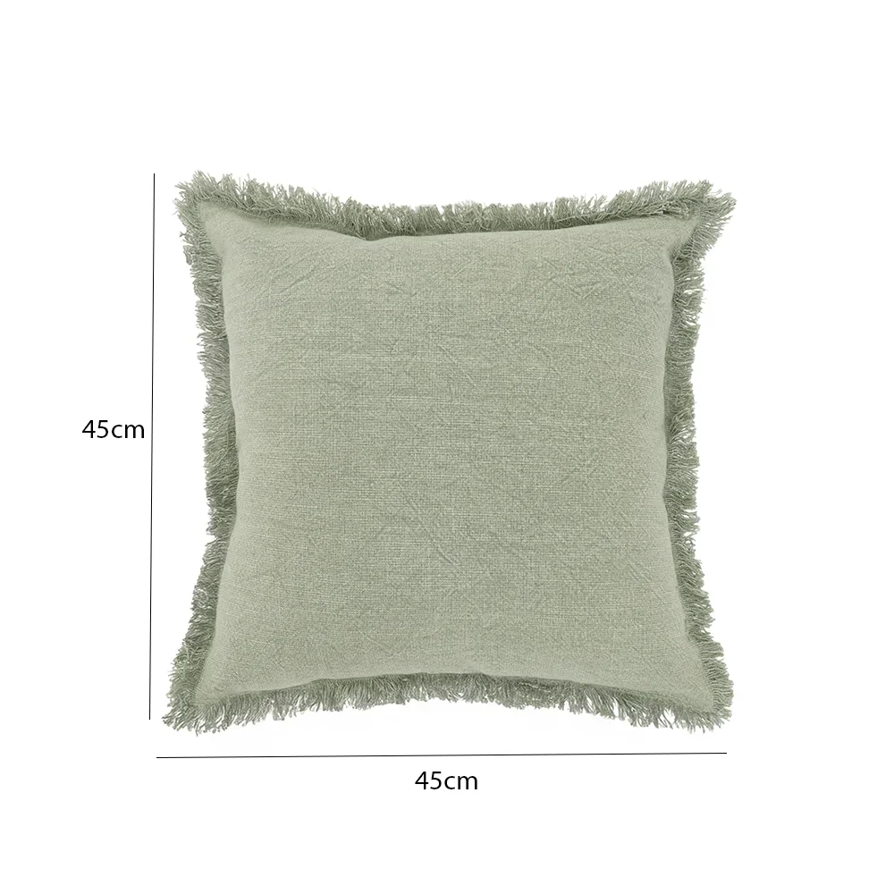 Heston stonewash Green cushion 45x45 cm - Image 2