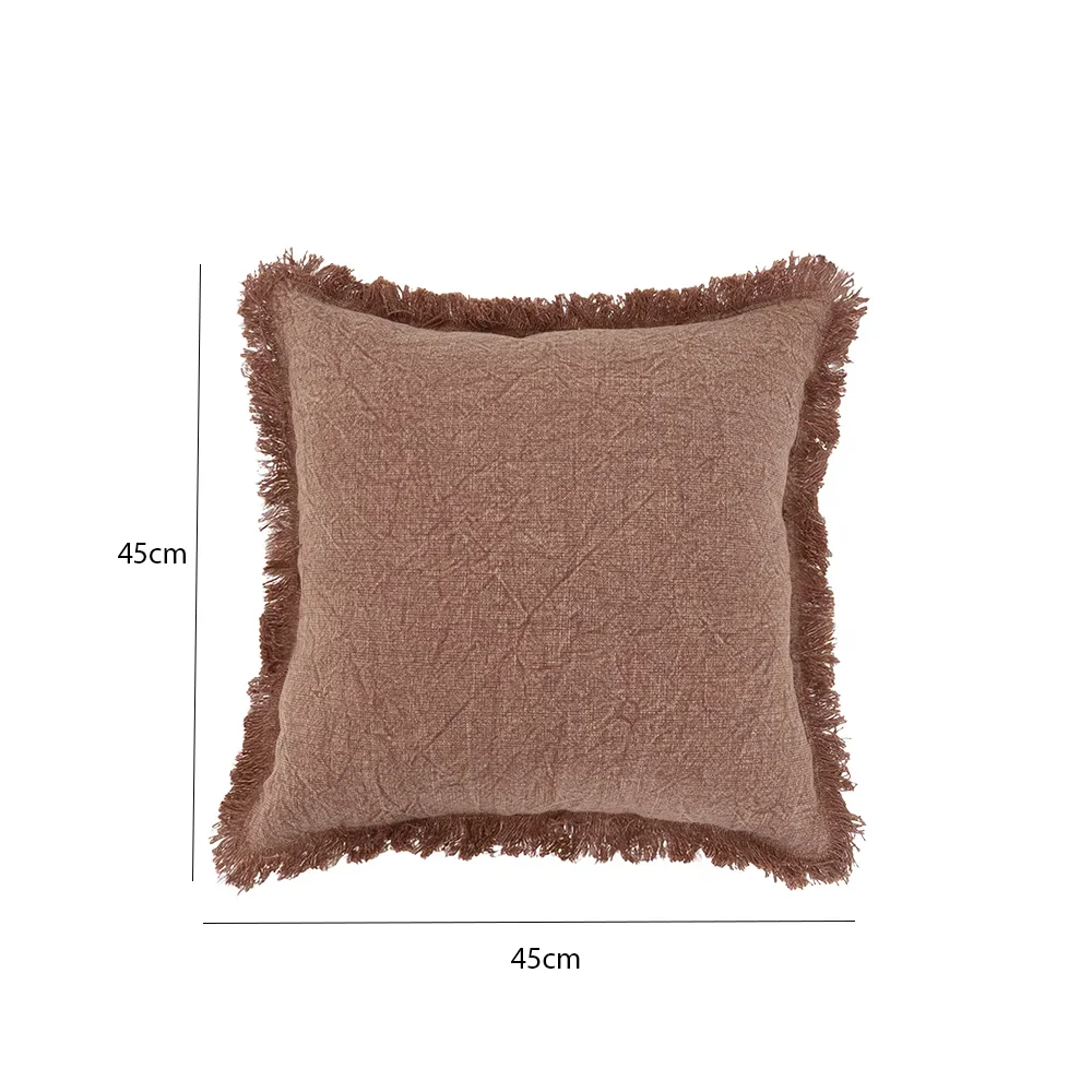 Heston stonewash tan cushion 45×45 cm - Image 2