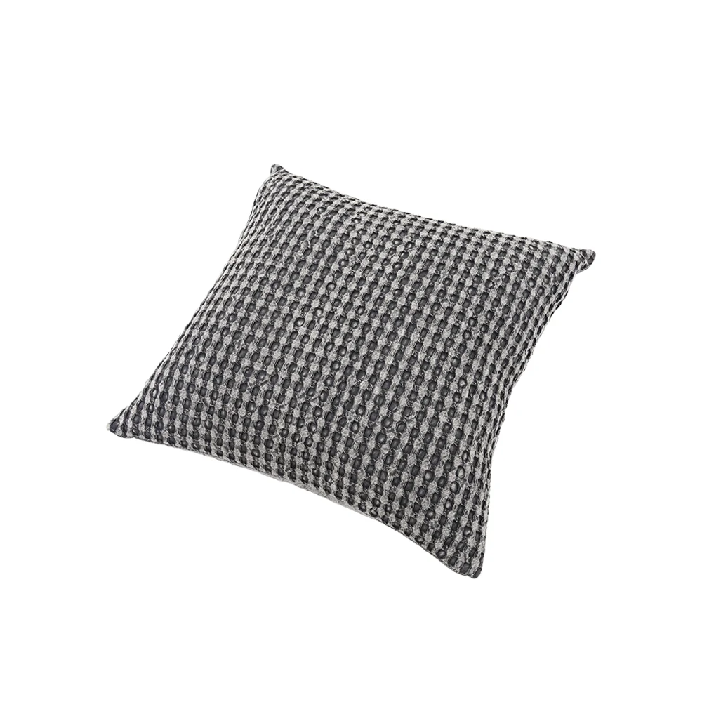 Heston waffle charcoal cushion 45×45 cm - Image 3