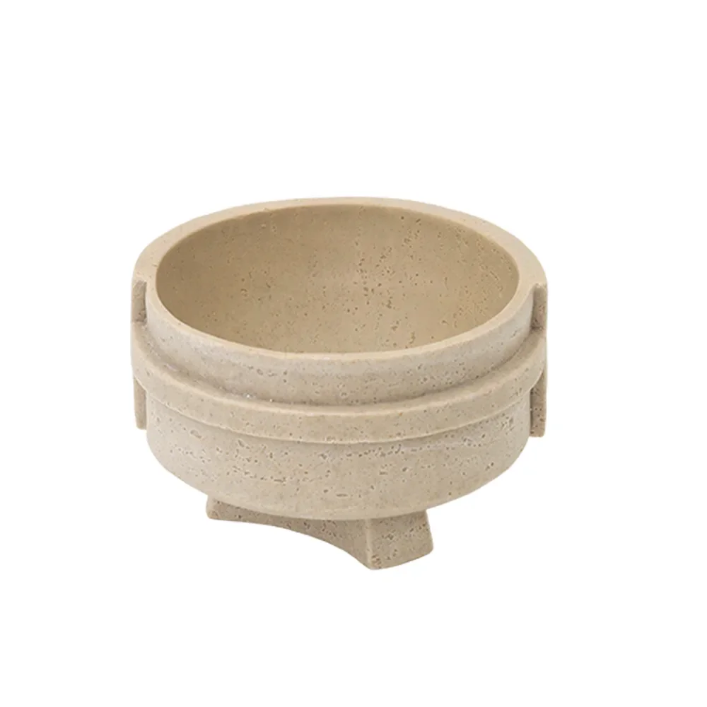 Rabaque travertine deco bowl 25x25x15cm - Image 3