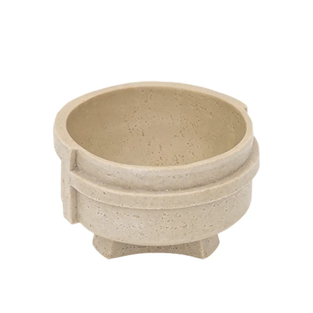 Rabaque travertine deco bowl 25x25x15cm - Image 4