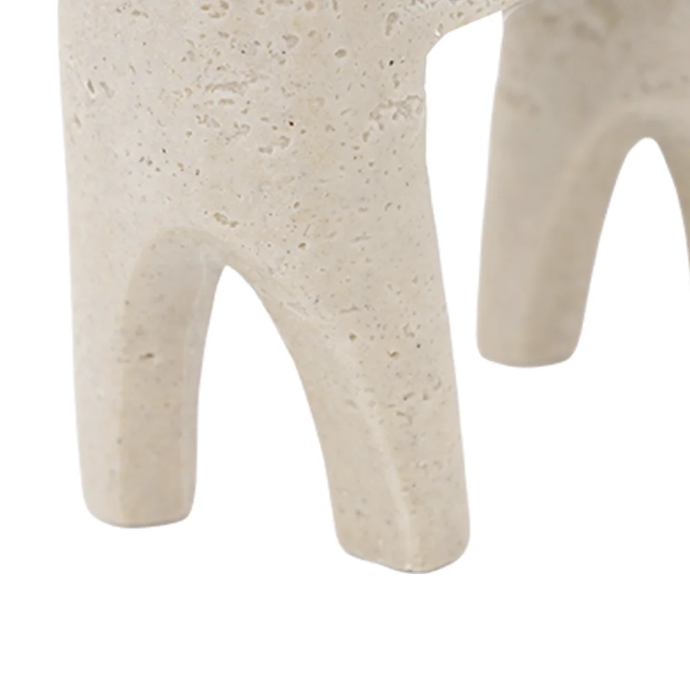 Rabaque travertine horse accent 17x6x23cm - Image 6