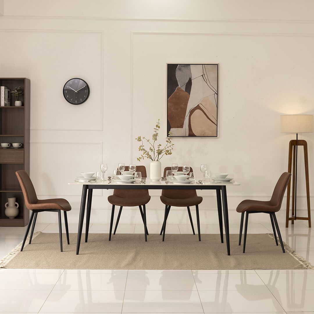 Senorita 6-Seater Sintered Stone Top Dining Set - Image 8