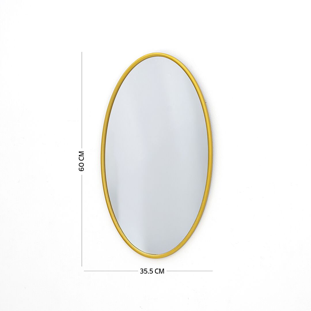 sierra decorative wall mirror gold 35.5×1.6x60cm - Image 2